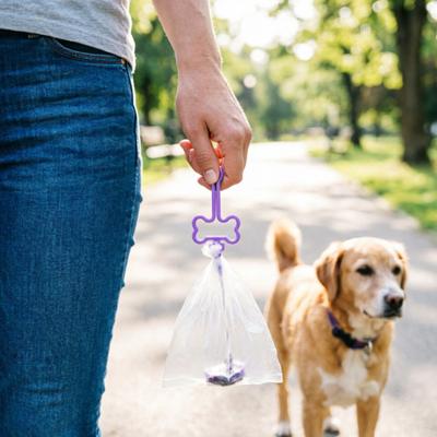 Hundekotbeutelhalter Knochenförmiger Kotbeutel-Träger Hundekotbeutelhalter Freihändige Leinenbefestigung für Outdoor-Spaziergänge und Training