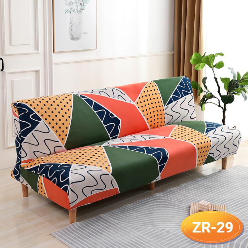 Sofa-Bettbezug ohne Armlehne, klappbarer Sofabezug, elastische Sofabezüge für Wohnzimmer, Couchbezüge für Sofas