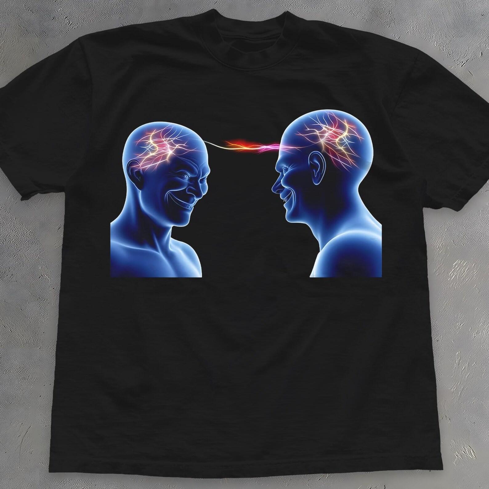 Telepathic Connection Shirt - Shared Braincell Meme T-Shirt M