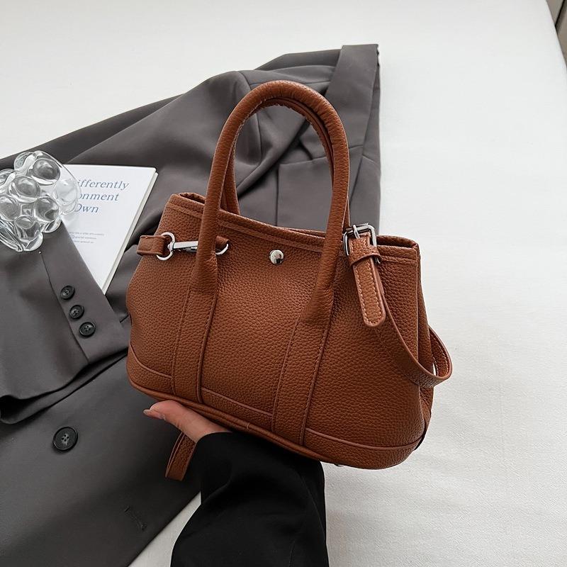 

Handheld bucket bag women s spring new trendy fashion small bag super popular shoulder messenger bag коричневый