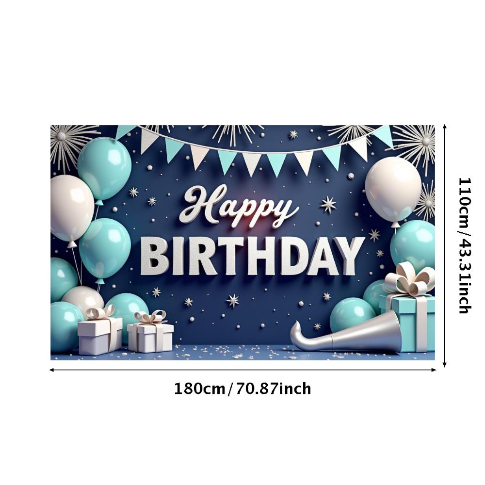 Cheerful Design Party Backdrop Happy Birthday Banner Birthday Party Banner for Birthday Party Photo Shoot