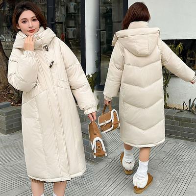 Fashionable Thick Long Down Cotton-padded Jacket, Loose Thick Coat for Women Winter