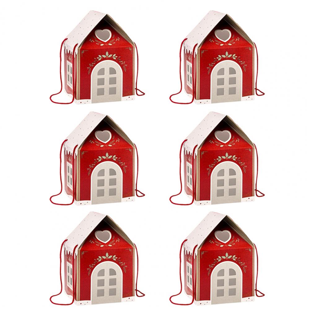 Christmas Wonderland Cottage Gift Box Reusable Holiday House-Themed Packaging Decorative Keepsake Box Winter Home Decoration