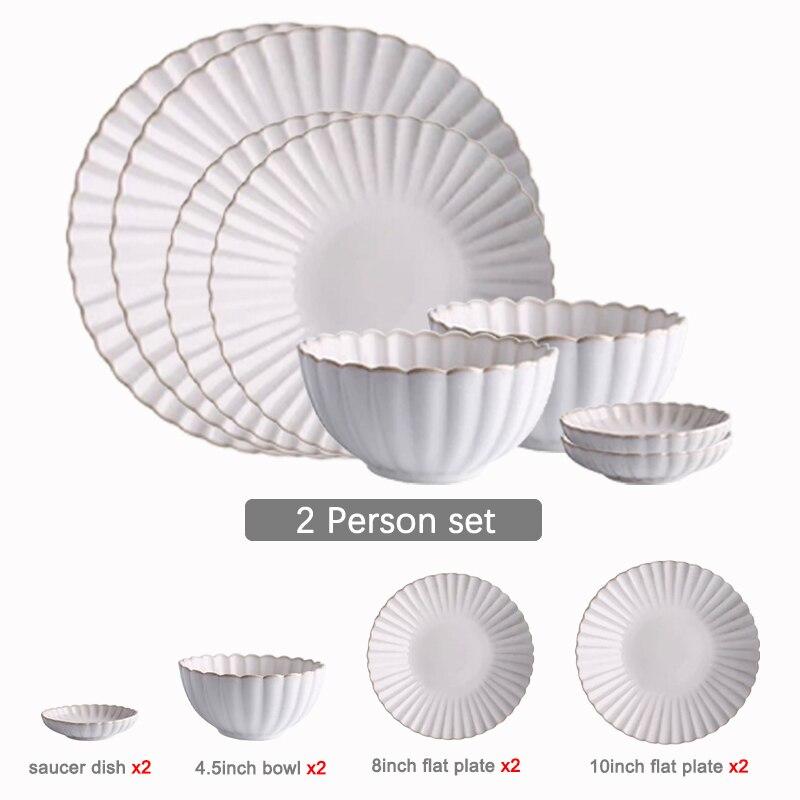 Nordic Ceramic Tableware Plate Fruit Salad Plate H... – Grandado - View #7