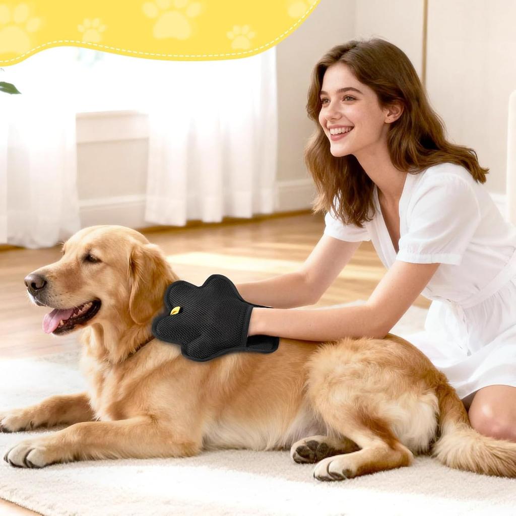 Double Sided Grooming Glove, Grooming Glove For Pet, Pet Grooming Gloves, Versatile Grooming Gloves, Pet Brush Glove For Dogs And Cats