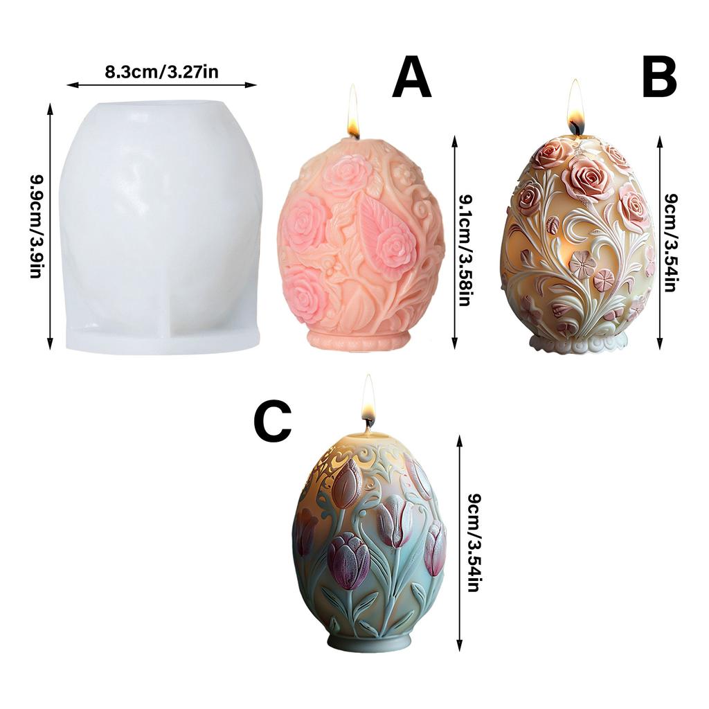 Silikonformen Rosenblüten Relief Eier Kerzenformen Ornamentformen Epoxidharzformen Gipsformen zur Kerzenherstellung
