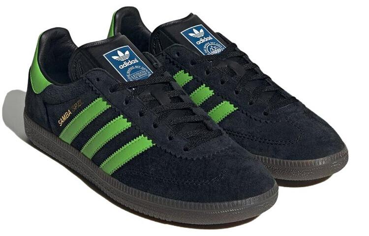 adidas Samba SPZL Deco Low Black Lucid Lime Gum - IF5738