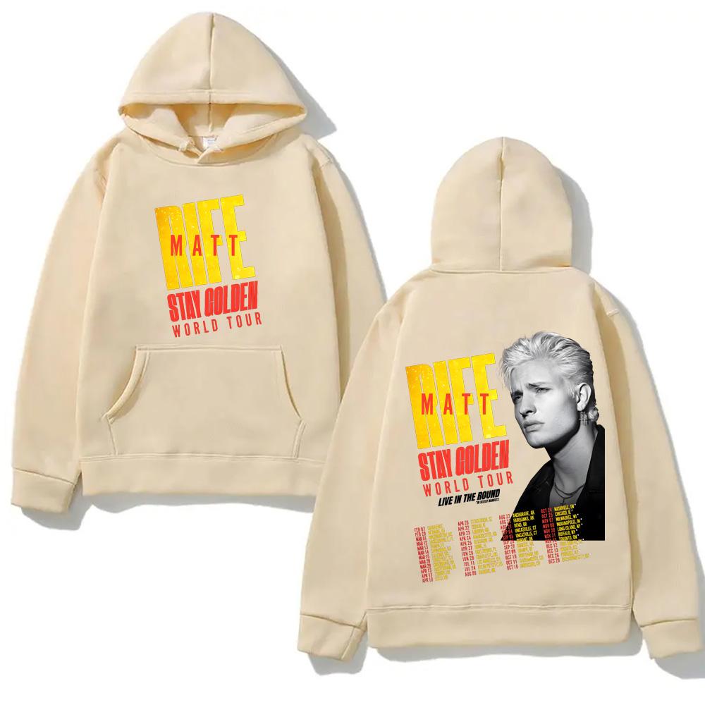 Stay Golden World Tour 2026 Live In The Round Hoodie Matt Rife NEW Hoodie Unisex Comfortable Gothic Clothes Long Sleeve Pullover