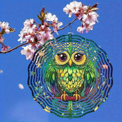 10 Inch Hanging Wind Spinner with 360 Degree Hook for Balcony Garden Decor Spring Summer Outdoor Decoration