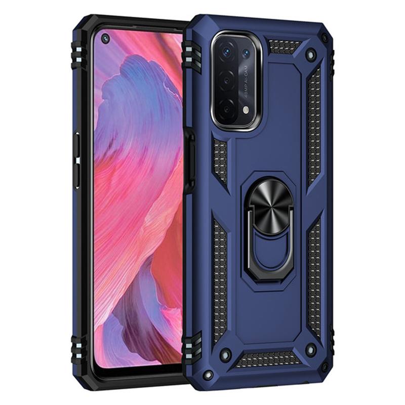 Armor Shockproof Ring Stand Case For  OPPO Realme C21Y C21 C25Y A54 A74 A94 A53 A53S A32 A93 A55 A36 A76 A9 A52 A72 4G 5G Silicone Hard Back Cover