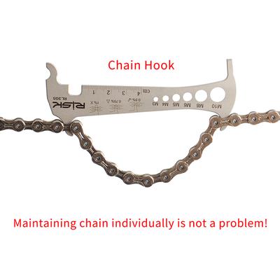 3 In 1 Bicycle Chain Checker Bike Chain Wear Indicator Tool Bicycle Chain Hook Bike Bolt