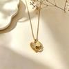 Zirconia Heart Pendant Necklace – Romantic Confession Couple Design with High-End Clavicle Chain