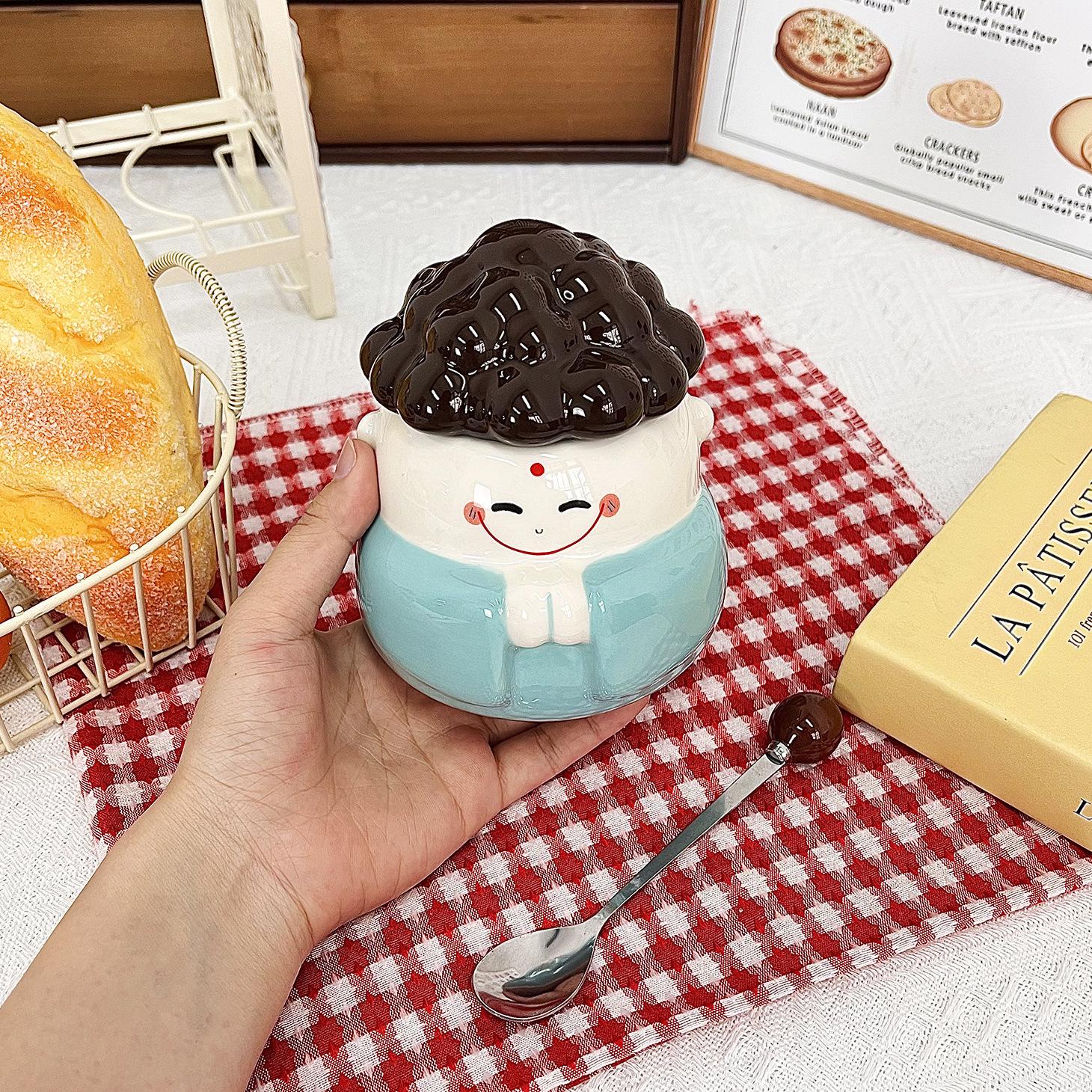 

Cute Mug Funny Creative Niche Ceramic Cup Home Water Cup Female Office Gift for Girls 301-400ml