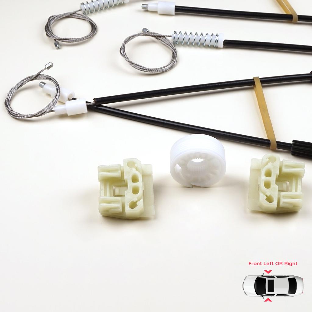 EWR557 Elektrischer Fensterheber Reparaturset Links oder Rechts für Seat Ibiza MK3 6L1 2002-2008 3-Türer HB Coupe 6L3837461 6L3837462