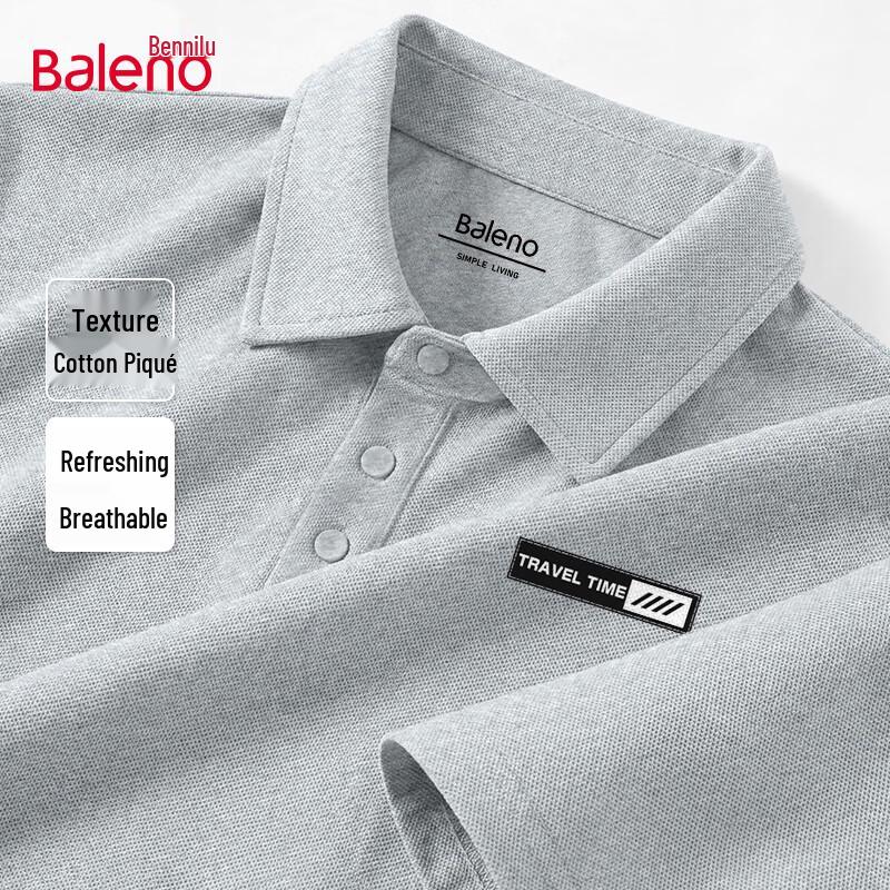 Baleno Men's Heavyweight Cotton Pique Polo Shirt