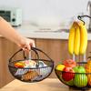 Nordic Tragbare Obstkorb Banane Hängen Rack Doppel Schicht Obstkorb Snack Lagerung Rack Abnehmbare