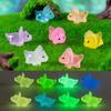 10-300pcs Noctilucent Luminous Dinosaur Resin Triceratops Moss Micro Landscape Figurines Fairy Garden Decoration Home Decor Gift