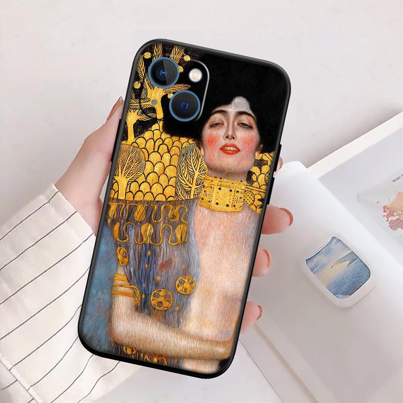 QE14 Gustav Klimt Phone Case for Samsung Galaxy A11 A12 A13 A15 A52S A53 A55 A56 A70 A71 A72 A73 F06 F16 F56 S10 Plus S10e