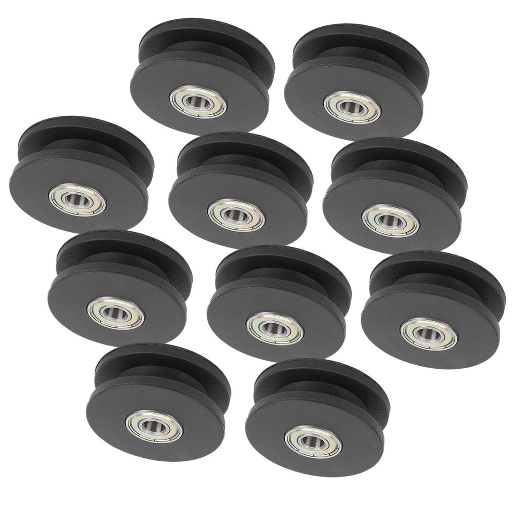 10pcs 50mm Nylon Fitness Bearing Pulley Home Gym Attachments Exercise Strength Training Accessory