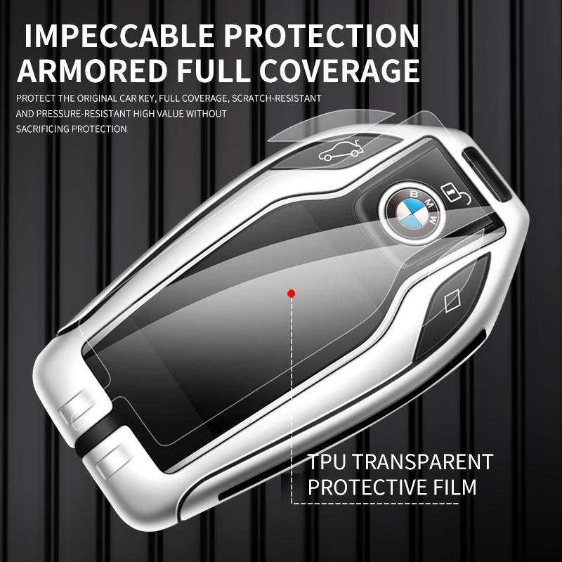 Zinc Alloy Car LED Display Key Case Cover Keychain For BMW G30 G12 G11 G32 G31 5 7 Series I8 I12 I15 G01 X3 X4 G02 G05 X5 G07 X7 SXD34H