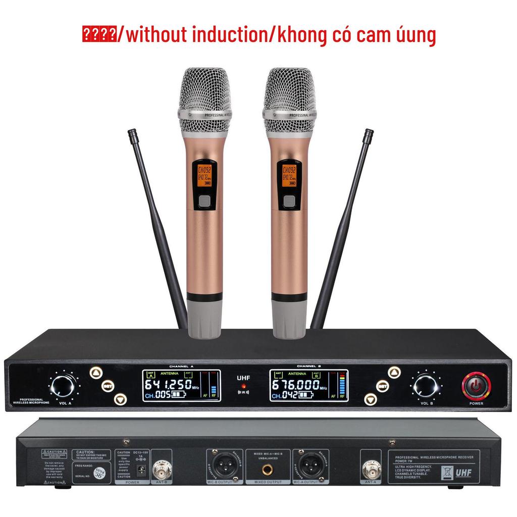 High-End U-Band Infrared Wireless Lavalier Headset Microphone for Stage & Conference Use