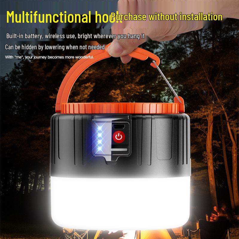LED Solar Charging Light Bulb for Outdoor Camping and Emergency Power Outages