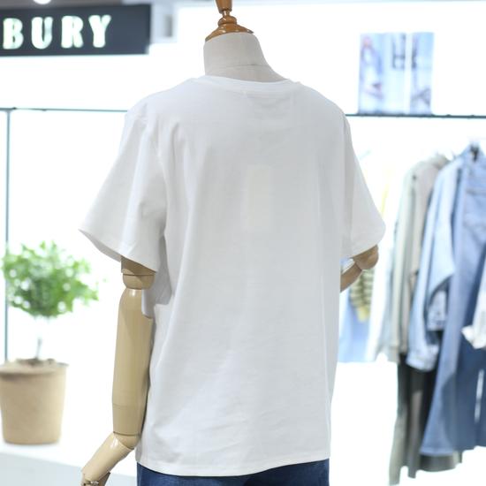 Cotton Velvet Lettering T-Shirt FREE белый