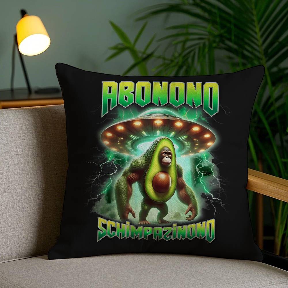 Italian Brain Rot Meme Tralalero Tralala Pillow Case Sofa Short Plush Double-sided HD Printing Room Home Office Cushion Cover