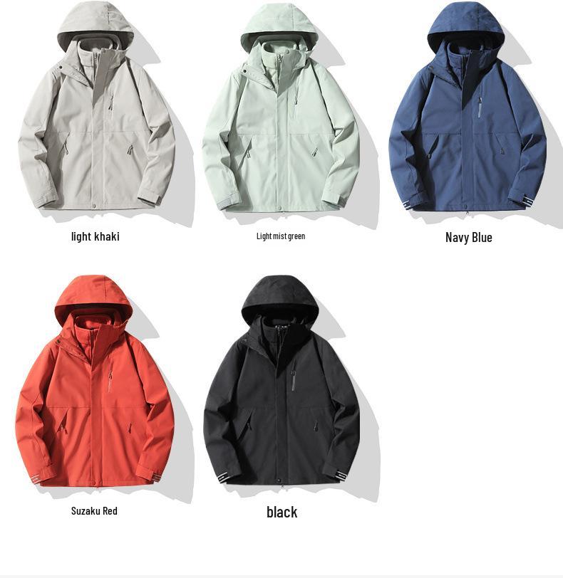 Camel Women's 3-in-1 Windproof Waterproof Mountaineering Jacket for Early Spring