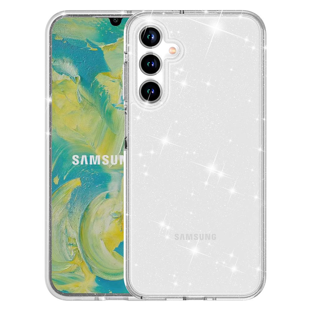 

Чехол для Samsung Galaxy A16 5G/A16 4G TPU+PC Блестящий Прозрачный Чехол для Телефона A