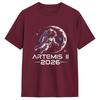 Artemis II Launch to The Moon Space Mission 2026 Astronaut Mens T Shirt Humor Tees Short Sleeve TShirt Cotton Printed Clothing