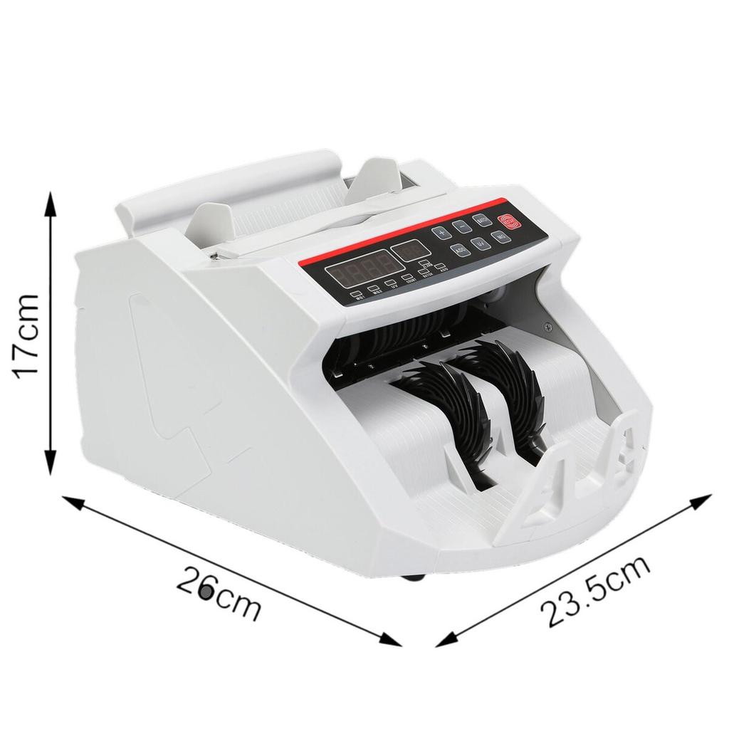 Banknotenzähler Geldzähler Mit LED-Anzeige Professioneller Banknotenzähler Mit Falschgeld-Erkenner, UV/MG, 1000 Scheine/Minute, Zählt Nur
