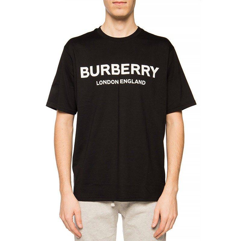 Burberry Men Logo Print T-shirt Black 80260161