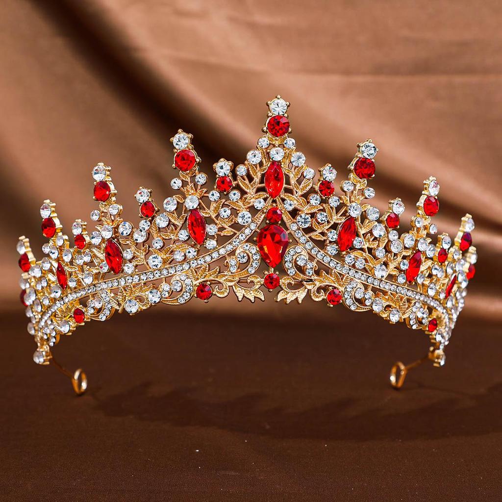 Diadema Corona Nuziale con Strass per Abito da Sera e Servizi Fotografici