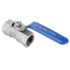 Stainless Steel Straight-Through Female Ball Valve Reduced Port Pipe Ball Valve 6 Sizes 1/4" 3/8" 3/4" 1" 1-1/4" 1-1/2"