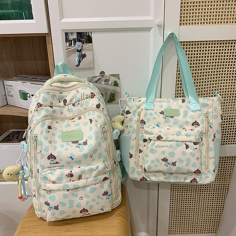 Schoolbag 2025 Schoolbag Female Korean Edition Junior Girl High School High School Large Capacity Mori Cute Printed Backpack