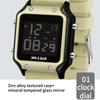 SANDA Electronic Watch Multifunctional Waterproof Sports Electronic Watch Fashion Trend Silicone Band Electronic Watch