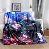 Anime Demon Slayer Kimetsu no Yaiba Fleece Blanket Nezuko Kamado Tanjiro Kamado Soft Bedding Bedspread Sofa Warming Cover