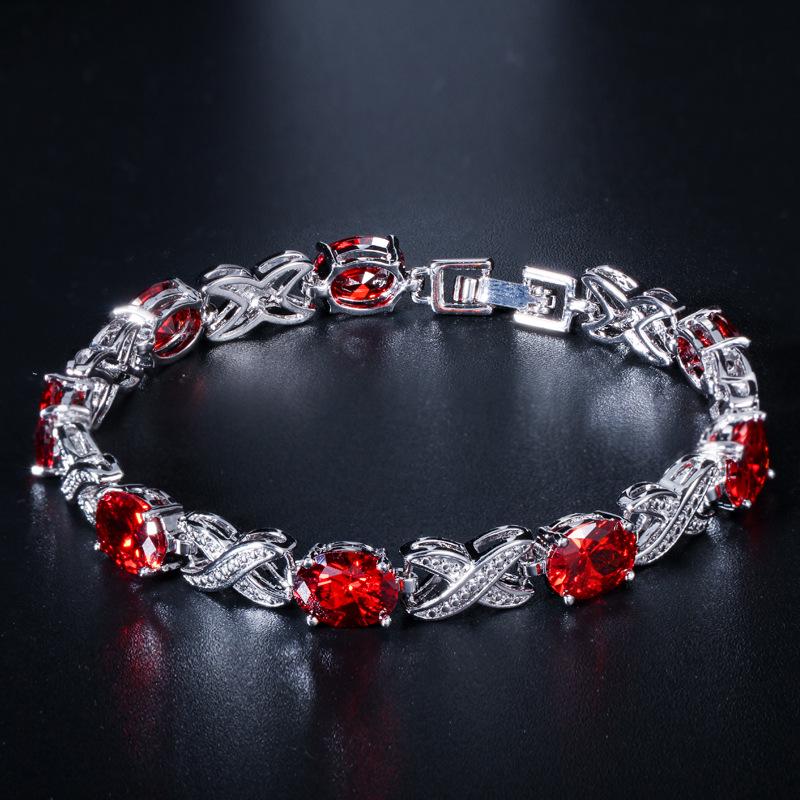 Trend Bracelet Aaa Zircon Multi-Color Optional Temperament Women'S Jewelry