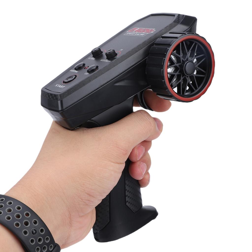   RC Drift Car, 2.4G 4  Remote Control Race Car Toy with Interchangeable Tires, LED Lights, Full Proportional Control for Indoor Outdoor Drifting