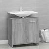 VidaXL Bathroom Cabinet Sonoma Grey 60x33x60 Cm Engineered Wood 815526