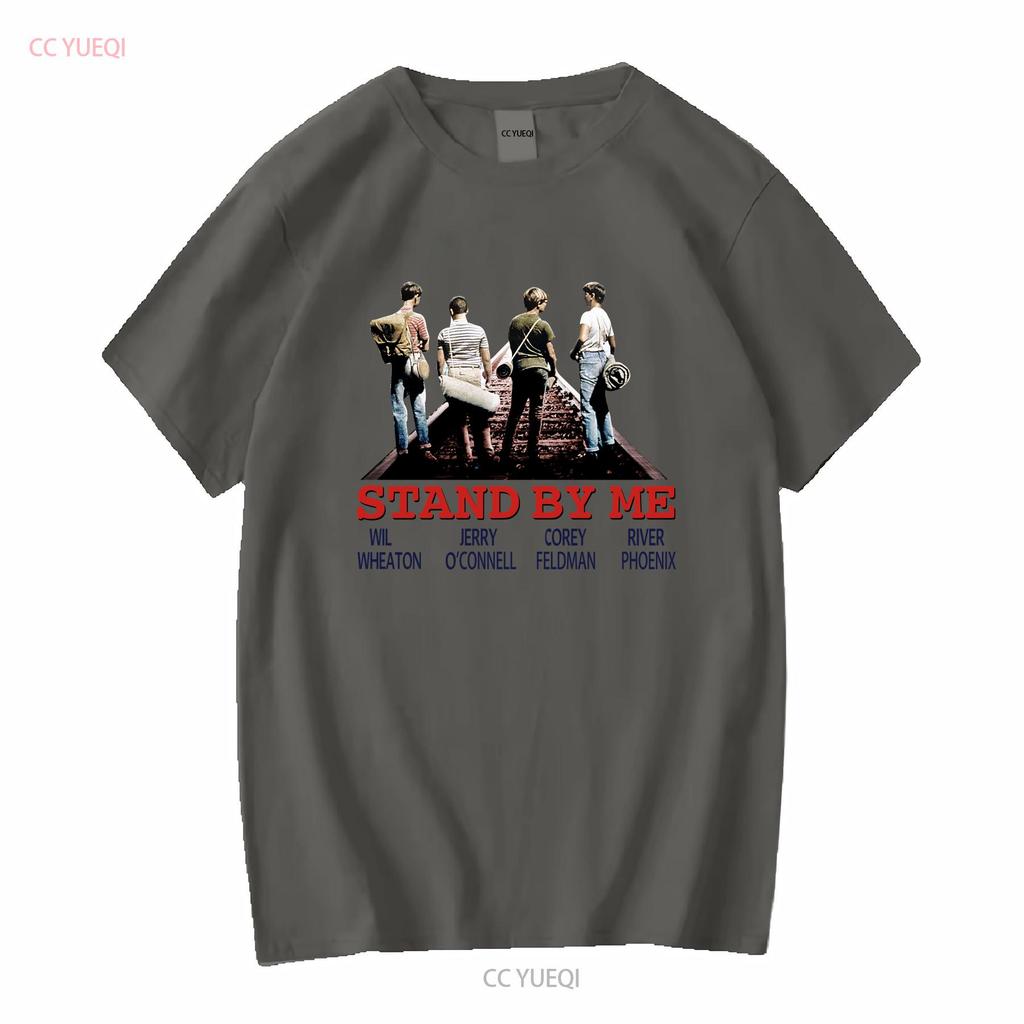 Stand By Me T-Shirt B87 Klassischer Comedy-Filmplakat Retro Cooles Oberteil Vintage Gewaschen Mode-Designer-Kleidung Stilvoll Atmungsaktiv