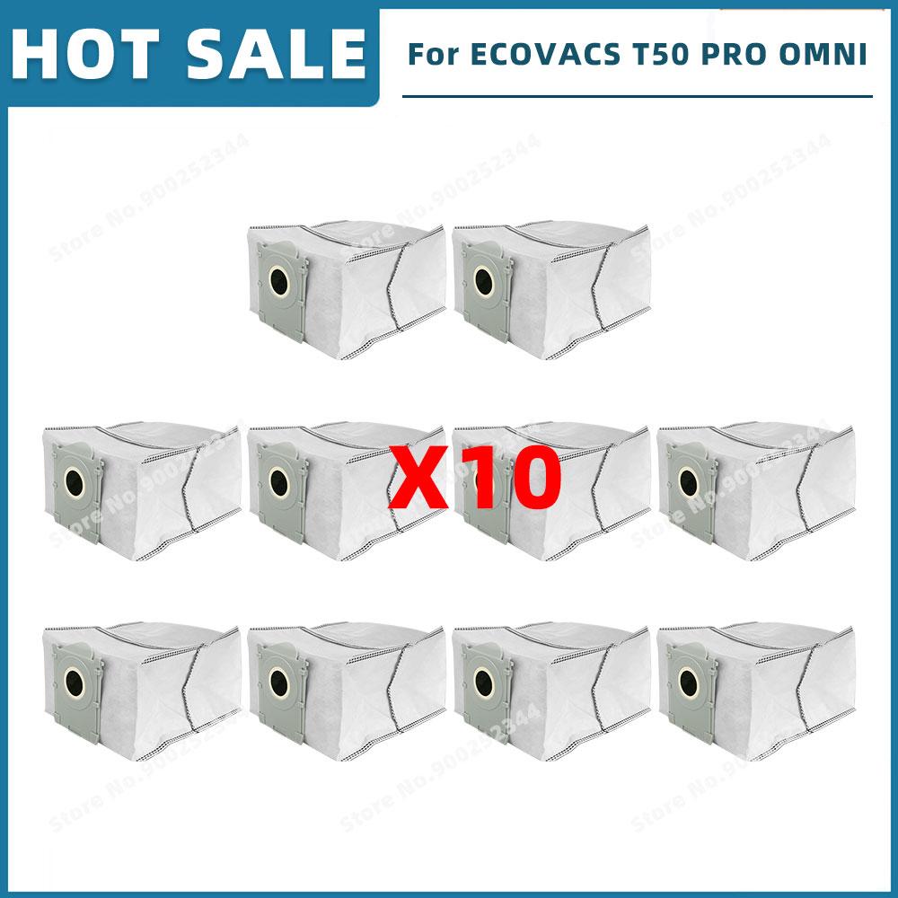 Compatible For ( ECOVACS T50 OMNI / T50 PRO OMNI ) Replacement Parts Accessories Main Side Brush Hepa Filter Mop Cloth Dust Bag