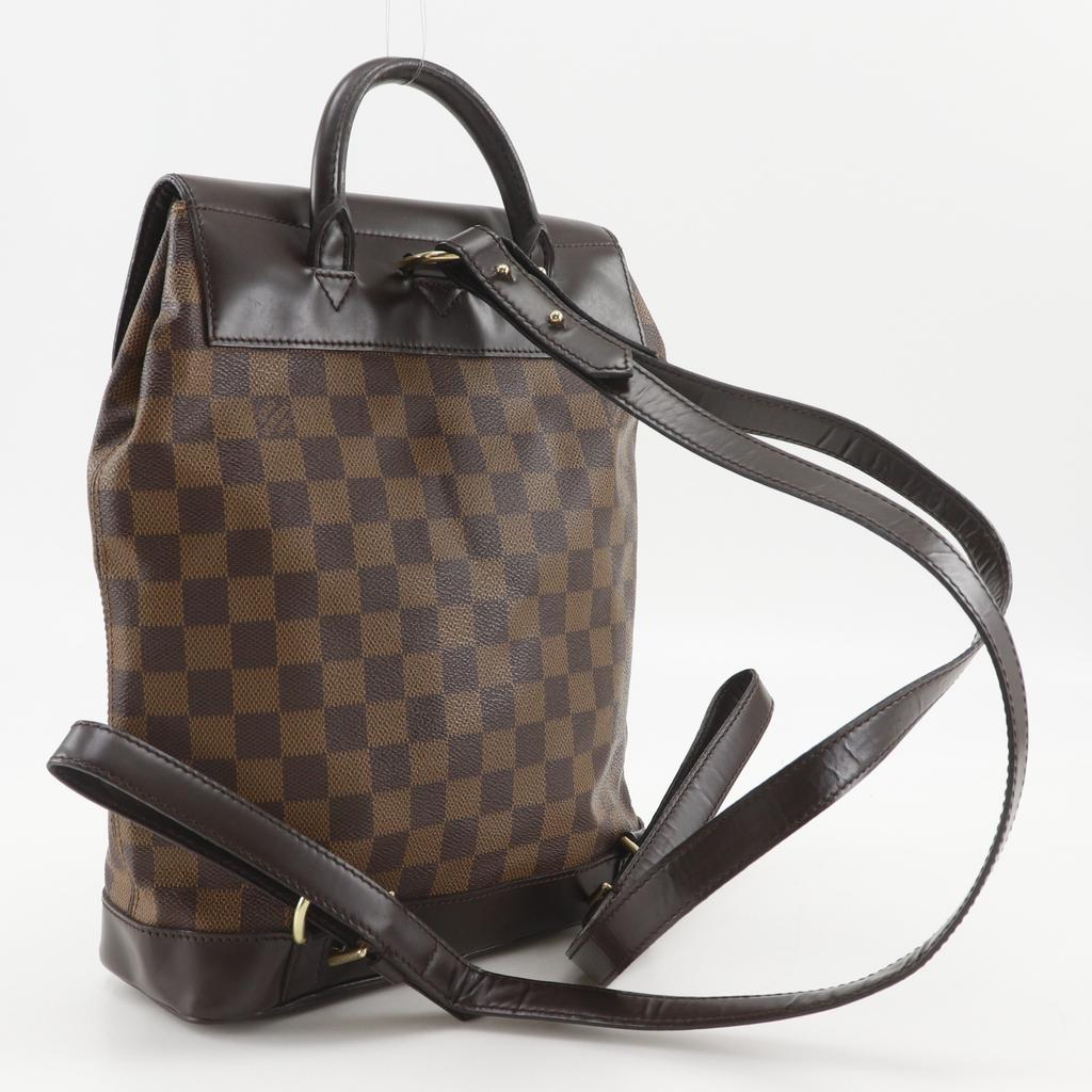 LOUIS VUITTON Soho Backpack Daypack N51132 Brown Damier canvas Women Used