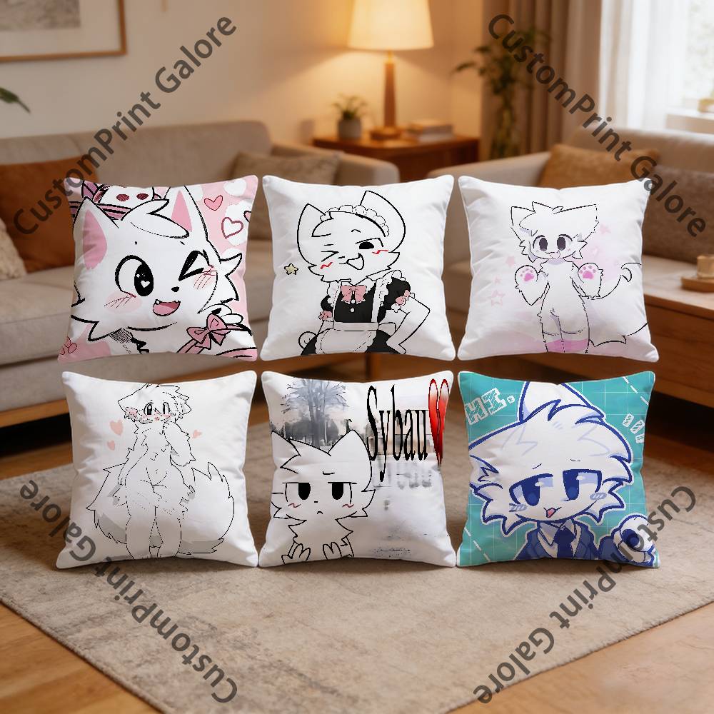 BBoykisser Print Polyester Pillow Case for Valentine gift Home Sofa Cushion Cover Decoration Custom