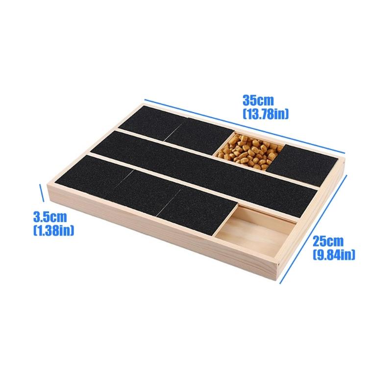 Flexible Canine Grooming Scratcher Board From Sustainable Wood assists Tooth Health 35x25cm