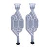 2/4Pcs Homebrew Bubble Airlock Carboys Stopper & Fermenter Seal Valve With Food Grade Grommets S-Shape Airlocks