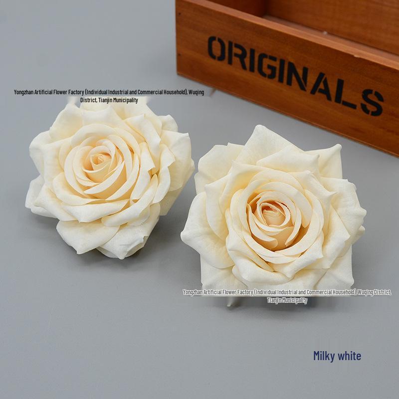 European Cappuccino Rose Artificial Flowers for Autumn Wedding Decor
