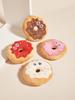 Durable Donut Dog Toy with Squeaker - Bite-Resistant and Entertaining