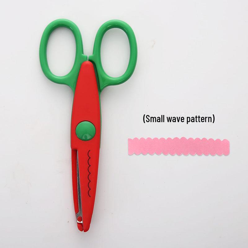 Children's Safety Scissors for Crafting, Ages 3-6: Fun Lace and Photo Cutting Tools for Kindergarten and DIY Albums